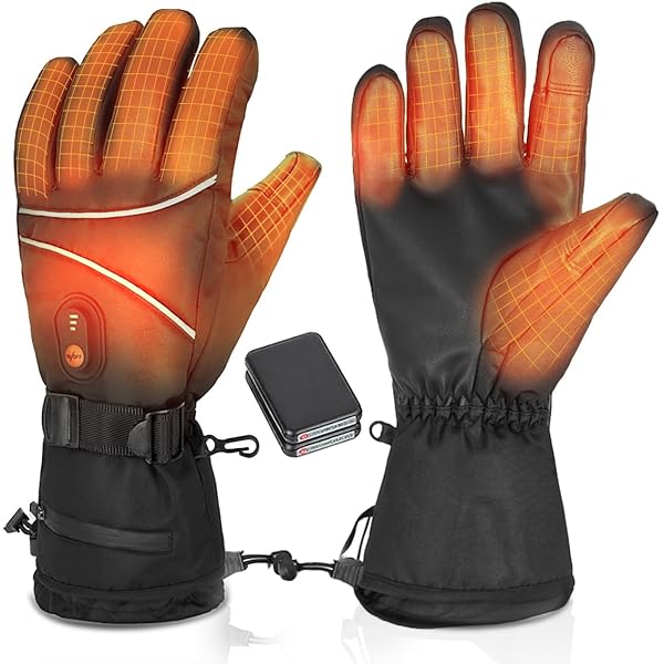 電熱グローブ 電熱手袋 【16000mAhバッテリー付き &amp; 65℃最高温度】 楽天市場】【楽天1位 】 電熱グローブ 電熱手袋 5段階調温 最高