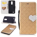 Aireratze(TM) LG K8 2017 ケース　PU　手帳型　携帯電話用 [USBケーブルは無料です]　カバー カード収納ポケット付き　マグネット式　ストラップ付き　スマートフォン保護ケース