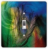 ピーコックレインボーフェザークローズアップSquare – ライトSW RK-LSPS-920