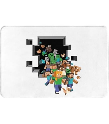 マイクラ　ルームマット　絨毯 マインクラフト フロアマット カーペット 滑り止め付 玄関マット