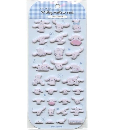 Amazon | シール もちもちマシュマロシール ぷにぷに シナモロール