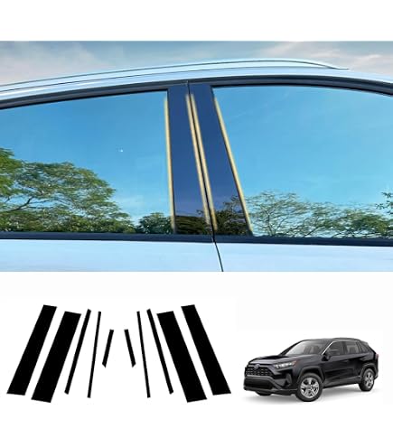 Amazon | 50型 RAV4 ピラーシート 14P バイザー有 3Dカーボン ドレス