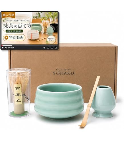 抹茶碗 4点セット 陶器 茶道具 Amazon｜セラミック藍 抹茶4点セット 花工房ブルー 碗φ10.2×h7.8cm
