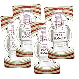 クロムビニールコーティングプレートハンガー3 to 5インチプレートハンガーのセット4 Hangers – 吊り下げ用フックとネイル