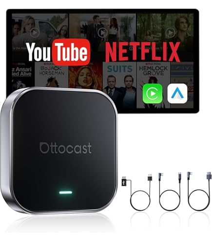 MMB Wireless Carplay Adapter Ai Box Multimedia Android Auto For Netflix YouTube