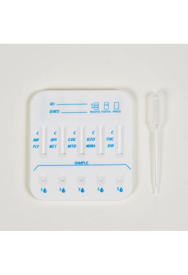 Amazon.co.jp: 5種類検出 薬物尿検査キット (最短1分/尿検査/1個) 薬物