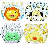 3層と少年少女の幼児の子供 4枚の赤ちゃんのトイレ　トレーニングパンツ (男の子　100サイズ)