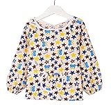 幼児 エプロン ベビー 長袖 スモック 食事用 お絵かき用 泥遊び用 1-2歳 (15)