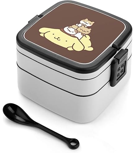 Amazon | ポムポムプリン 弁当箱 ランチボックス 二段 抗菌 お弁当箱