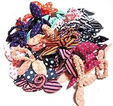 かわいい カラフル ヘアゴム キッズ 女の子 髪飾り アクセサリー ヘアポニー キャラクター リボン ５０ 個 セット (５０個セット（リボン）)