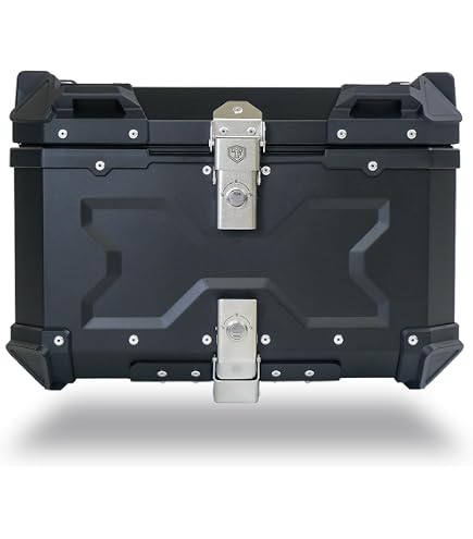未使用 訳あり品 MIKISHO リアボックス バイク用リアボックス トップケース (シルバー， 55L) リアボックス | トップ エンボス入り 川 はとやオンライン