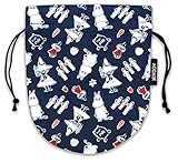 和風ミニ巾着 (ムーミン 紺)