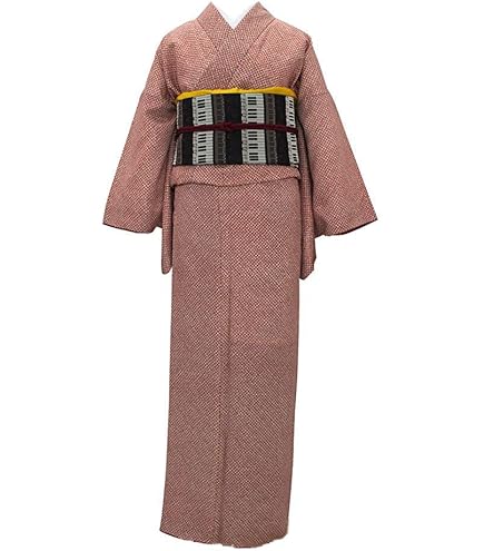 Amazon.co.jp: 昔着物 書生絣 アンサンブル 木綿 古布 久留米絣 藍染