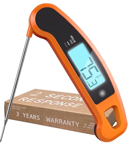 Instant Read Meat Thermometer For Cooking-0.6S Ultra-Fast Digital Food
