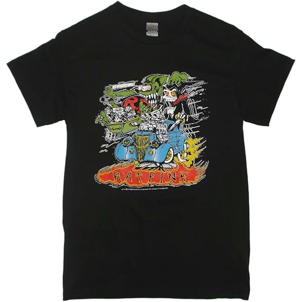 Amazon | ラット フィンク Tシャツ 黒 モノフィンク14071 | T
