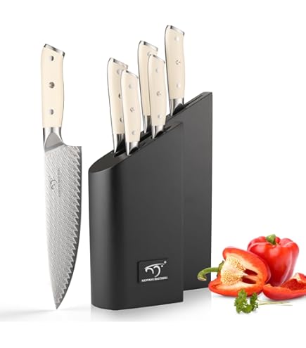 Amazon | ダマスカス包丁9本セット/VG10スチールコア67層鍛造ブレード