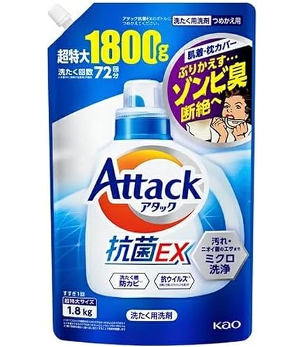 Amazon | アタック抗菌EXスーパークリアジェル つめかえ用 810g