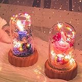 Starry NightランプBluetoothスピーカー、AOLVOロマンチック音楽LED夜ライトホームデコレーション、フラワーフェアリーライトギフトforガールズレディースMom妻 One Siz