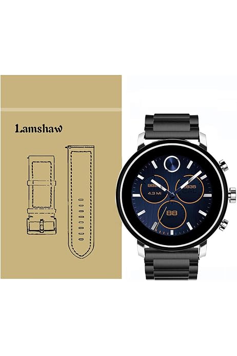 Movado Connect 2.0 Unisex Powered with Wear OS by Google™ Stainless Steel  and Black Leather Smartwatch, Color: Black (Model: 3660029) :  Amazon.com.au: Electronics