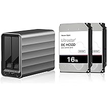 Amazon | 【HDD 16TB×2台付属】hdd 7200rpm,RAID対応,2.5/3.5