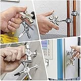 Bestgle ユニバーサルコントロールキャビネットキー トレインレンチ十字キー 電気キャビネット ユニバーサルマスターキー 10-1 CNCキートレインドアキー