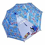 子供 傘 カサ きかんしゃトーマス 窓付き 親骨 丸骨 手開き ワンタッチ 雨傘 雨具 男の子 fo-tmkasa 45cm