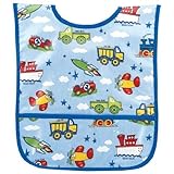 AM PM Kids! Laminated Bib, Planes, Trains, Autos, Small by AM PM Kids! [並行輸入品]