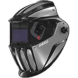 ANDELI 溶接面 本当の色を映す ソーラーパワー 自動遮光溶接面 遮光度4/9-13 TIG MIG アーク溶接に対応溶接ヘルメット 電池交換可能 (銀爪)
