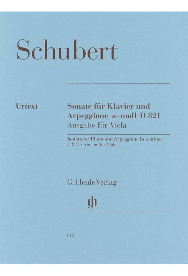 シューベルト: アルペジョーネ・ソナタ イ短調 D. 821/ヘンレ社/原典版