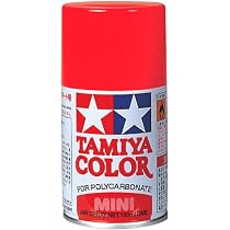 Amazon | タミヤ(TAMIYA) ポリカーボネートスプレー PS-20 蛍光レッド