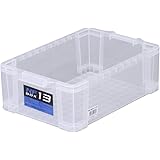 JEJアステージ 収納ボックス 日本製 NFボックス #13 積み重ね クリア [幅29×奥行43.5×高さ14.5cm]