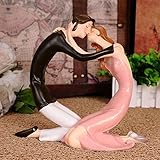KINGZUO カップル オブジェ インテリア ロマンティック かわいい おしゃれ 樹脂 置物 キスをする恋人 誕生日 バレンタイン