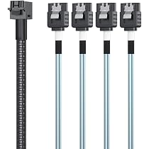 Amazon.co.jp: 10Gtek Mini SAS 6G内部 HD SFF-8643 to 4x SATA 7pin