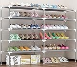 SUOERNUO 10段シューズラック　オープンタイプ 出し入れ楽々　薄型　軽量　可動式　シンプル　靴収納　下駄箱 　靴棚　多機能　収納ラック　　