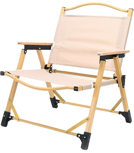 Amazon.co.jp: クラシックチェアウッドコンパクト収納容量120kg屋外