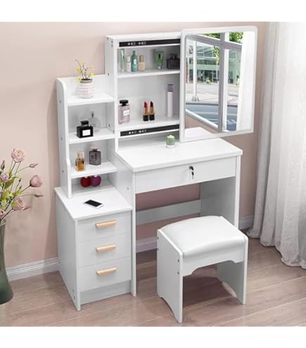 Amazon｜VEEZHA ドレッサー 化粧台 化妆台｜鏡台・ドレッサー