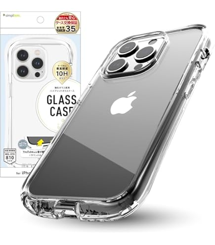 Amazon.co.jp: Simplism シンプリズム iPhone 15 Pro [GLASSICA