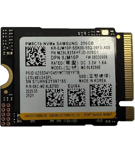Samsung 512GB SSD M.2 2230 30mm PM991a NVMe PCIe Gen3 x4