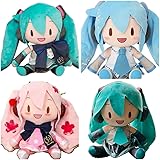 NVFC 初音ミク MIKU 雪ミク 桜ミク ふわぷち ぬいぐるみ 32cm 人気 キャラクター 周辺 もこもこ おもちゃ 超可愛い個性の棉花娃娃 萌えグッズ コレクション 誕生日 プレゼント (雪ミク)