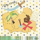 Oopsy daisy X Marks The Spot Treasure Map Stretched Canvas Wall Art by Winborg Sisters, 18 by 18-Inc