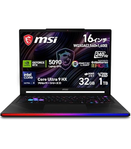 【格安】SランクR9 290搭載ゲーミングPCフルセット Amazon.co.jp: MSI ゲーミングノートPC Raider 18 Max HX A2W GeForce