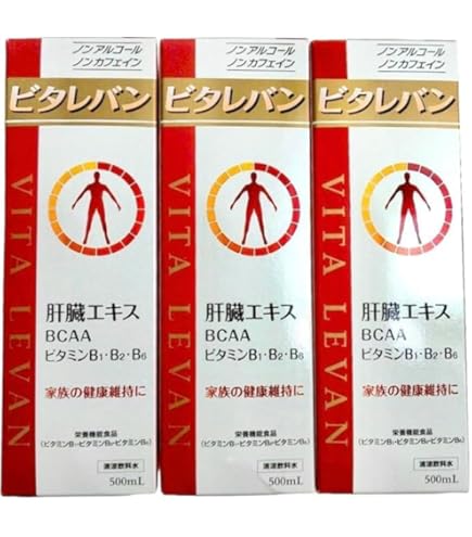 ビタレバン　6本　⑤ Amazon | ビタレバン 500mL 肝臓エキス BCAA ビタミンB1・B2・B6 栄養