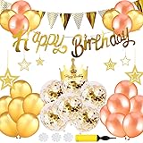 誕生日 飾り付け セット バルーン 風船 ゴールド HAPPY BIRTHDAY 装飾 バースデー ガーランド バースデー パーティー 男女の子