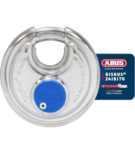Amazon | 日本ロックサービス ABUS 両端小判形状 屈強チェーン 10KS 