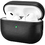 AirPods Pro 2 用 ケース 本革(2022年9月発売専用)落下防止 耐衝撃 保護ケース AirPods Pro2 レザーケース カバー 分離式 全面保護 エアーポッズプロ2 ケース 装着充電可能 LEDライト可視 ワイヤレス充電対応 持ち