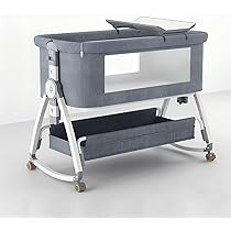 ベビーベッド 添い寝 ゆりかご 新生児 折りたたみ 高さ6段階調節可能 収納 Amazon.co.jp: 2025最新 ベビーベッド 添い寝ベッド 折畳み 高さ