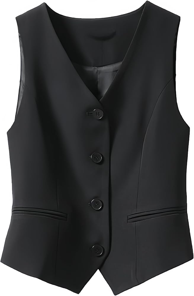 [billevan] ベスト レディース 単品 事務服 オフィス 面接 おしゃれ 着痩せ 女性 ノースリーブ ジレ オフィス 通勤 リクルート