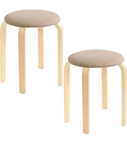 Amazon.co.jp: 山善(YAMAZEN) 2脚組 曲げ木 スタッキング スツール