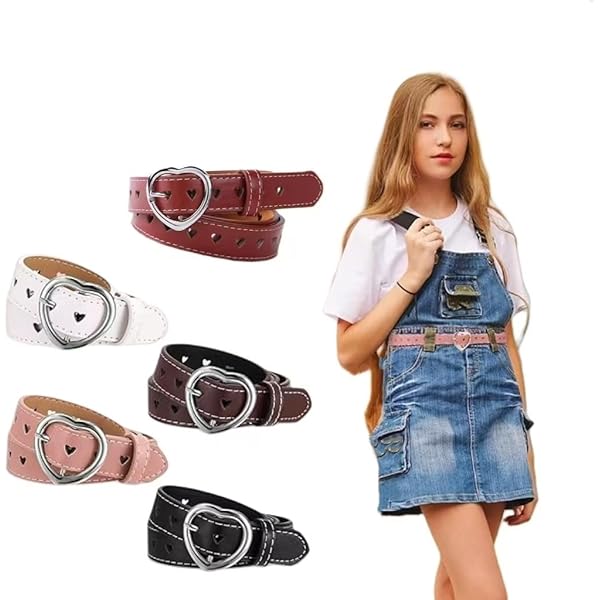 WERFORU 4 Pieces No Buckle Invisible Stretch Belt Buckle-Free - View #2