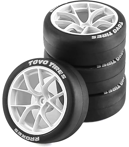 Amazon | 1/8 ラジコン用 タイヤ ホイール セット② レッド ホワイト